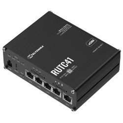 Teltonika RUTC41 průmyslový router 4x LAN, 1x WAN, 4G LTE, Dual SIM + eSIM, WiFi 6