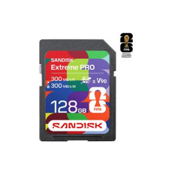 SanDisk Extreme PRO - FIFA World Cup 2026 Edition pametová karta flash - 128 GB - Video Class V90 UHS-II - SDXC UHS-II