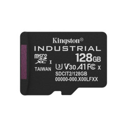 KINGSTON 128GB microSDXC Industrial C10 A1 pSLC Card Single Pack w o Adapter