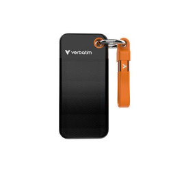 VERBATIM Pocket SSD 256GB, USB-C 3.2 Gen 2, černá oranžová