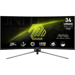 MSI Gaming MAG 345CQR 34" 3440x1440 VA 1ms 180Hz 300cd m2 3000:1 HDMI DP VESA černý