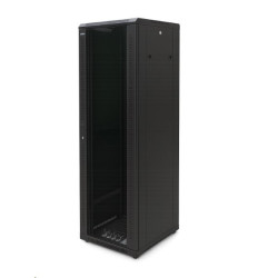 OCRACK 19" OCC-42U-66S rozvaděč stojanový 42U 600x600 skleněné dveře - černý