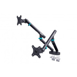 Digitus držák na dva monitory 2x 35" 10 kg, mechanická pružina, VESA: 75x75, 100x100, černý