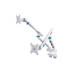 Digitus držák na dva monitory 2x 35" 10 kg, mechanická pružina, VESA: 75x75, 100x100, bílý