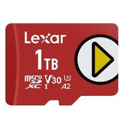 Lexar paměťová karta 1TB PLAY microSDXC™ UHS-I cards, čtení zápis 205 140 MBs