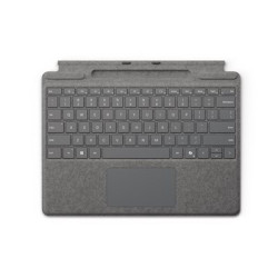 Microsoft Surface Pro Keyboard - Klávesnice - s trackpad, akcelerometr, zásobník pro nabíjení a skladování Surface Slim Pen 2 - QWERTY - Mezinárodní angličtina - platina - pro Microsoft Surface Pro 8, Pro 8 for Business, Pro 9, Pro 9 for Business, Pro 10 for Business, Pro (11th Edition), Pro for Business (11th Edition)
