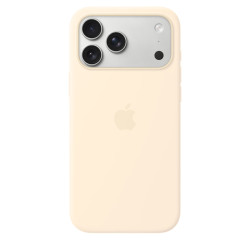 iPhone 17 Pro Max Silicone Case w MS –Vanilla SK