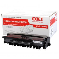 OKI originální toner 01240001, black - poškození obalu kategorie B (viz. popis)