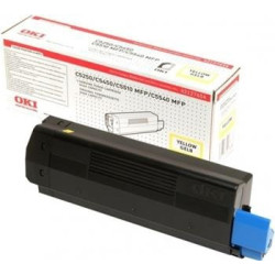 Toner OKI, yellow, 42127454 - poškození obalu D (viz. popis)