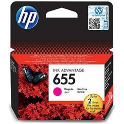 HP originální ink CZ111AE#BHK, No.655, magenta - prošlá expirace (2016)
