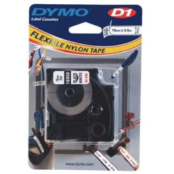 Dymo originální páska do tiskárny štítků, Dymo, 16958, S0718050, černý tisk bílý podklad,