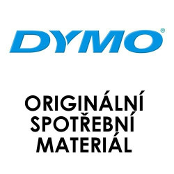 Dymo originální páska do tiskárny štítků, Dymo, S0898130, černý podklad, 3m, 9mm