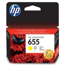 Inkoustová cartridge HP CZ112AE, No.655, yellow - prošlá expirace (2021)