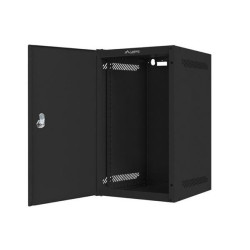 LANBERG RACK CABINET 10” WALL-MOUNT 9U 280X310 FOR SELF-ASSEMBLY WITH METAL DOOR BLACK (FLAT PACK)