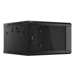 LANBERG RACK CABINET 19” WALL-MOUNT 6U 600X600 (FLAT PACK) V2 BLACK 