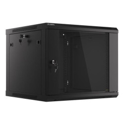 LANBERG RACK CABINET 19” WALL-MOUNT 9U 600X600 (FLAT PACK) V2 BLACK 