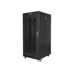 LANBERG Volně stojící skříň 19" 15U 800x1000 LCD síťované dveře černá (RAL9004) (v rozloženém stavu)