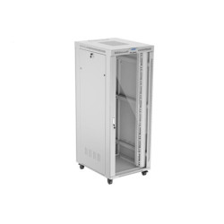 LANBERG Volně stojící skříň 19" 42U 800x1000 LCD skleněné dveře šedá 