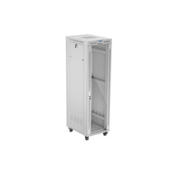 LANBERG Volně stojící skříň 19" 42U 600x800 LCD skleněné dveře šedá 