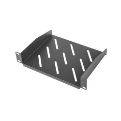 LANBERG 10" PEVNÁ POLICE 1U 254X180MM MAX. NOSNOST DO 20 KG ČERNÁ 