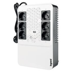 LEGRAND UPS Keor Multiplug 800VA 480W FR, Line-interactive, Tower, výstup 6x FR (CZ), USB nabíjení 1A