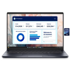 DELL Pro 14 Premium PA14250 Copilot+ U7-266V 16GB 512GB SSD 14" FHD+ IR cam FPR W11P 3Y ProSpt šedá bez adaptéru