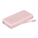 Belkin BOOST CHARGE USB-C Power Delivery PowerBanka s integrovaným USB-C kabelem, 20000mAh, 30W, růžová