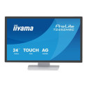 iiyama ProLite T2452MSC-W2AG - LED monitor - 24" (23.8" zobrazitelný) - dotykový displej - 1920 x 1080 Full HD (1080p) @ 120 Hz - IPS - 420 cd m? - 1300:1 - 5 ms - HDMI, DisplayPort - reproduktory - bílá, matná