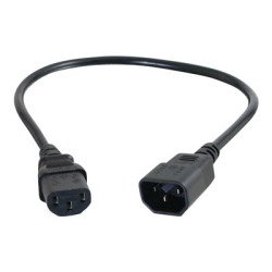 C2G Computer Power Cord Extension - Prodlužovací šňůra - power IEC 60320 C13 do IEC 60320 C14 - AC 250 V - 1 m