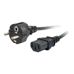 C2G Universal Power Cord - Elektrický kabel - power CEE 7 7 (M) do power IEC 60320 C13 - 3 m - lisovaný - černá - Evropa