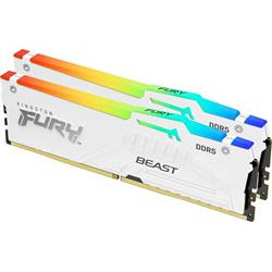 Kingston FURY Beast DDR5 32GB (Kit 2x16GB) 6000MT s DIMM CL36 White RGB EXPO