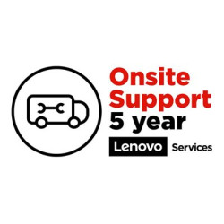 Lenovo Onsite Upgrade - Prodloužená dohoda o službách - náhradní díly a práce (pro systém s roční zárukou depo nebo carry-in) - 5 let (z původního data zakoupení vybavení) - na místě - pro ThinkPad P1 Gen 4; P1 Gen 5; P14s Gen 2; P15v Gen 2; P17 Gen 2; P73; T15g Gen 2