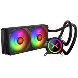 Krux vodní chladič CPU HydroX 240 ARGB 2x120mm ARGB PWM AMD i Intel