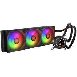 Krux vodní chladič CPU HydroGlance 360 ARGB LCD 3x120mm ARGB PWM display AMD i Intel