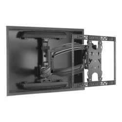 Chief Thinstall Large Dual Arm Wall Mount - For Displays 42-75" - Black - Držák - plný pohyb - pro plochý panel - černá - velikost obrazovky: 42"-75" - montáž na stěnu