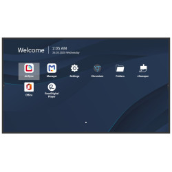 ViewSonic 75" Prezentační Display 3840*2160,500nits,1200:1,8GRAM 32GB,HDMI,USB-A,USB-C,RS232,Speaker16W*2,RJ45*2,Black