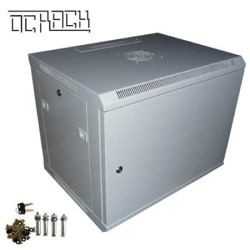 OCRACK 19" OCC-12U-4P rozvaděč nástěnný 12U 450mm plechové dveře