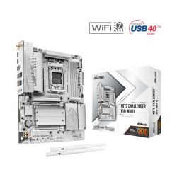 ASRock MB Sc AM5 X870 Challenger WiFi WHITE, AMD X870, 4xDDR5, 1xHDMI, 2xUSB4, WiFi
