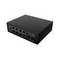 LANBERG SWITCH ILFE-8P-1GE-1S-120 LEHKÝ PRŮMYSLOVÝ POE 4XBT 4XAT SFP+ETH DIN FAST ETHERNET