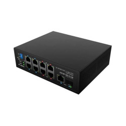 LANBERG SWITCH ILFE-8P-1GE-1S-120 LEHKÝ PRŮMYSLOVÝ POE 4XBT 4XAT SFP+ETH DIN FAST ETHERNET