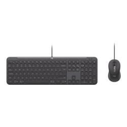 Logitech Signature Slim Wired Combo MK620 for Business - Klávesnice a sada myši - full size - USB-C - QWERTY - US mezinárodní - grafit