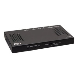 C2G HDMI Ultra-Slim HDBaseT + RS232 And IR Over Cat Extender Box Receiver - 4K 60Hz - Rozšiřující zařízení video audio sériové - receiver - HDMI, HDBaseT 2.0 - přes CAT 5e 6 6a 7 - až 70 m