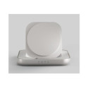 ZENS Nightstand Charger - Stojan pro bezdrátové napájení - magnetický + AC napájecí adaptér - 15 watt - bílá