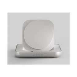 ZENS Nightstand Charger - Stojan pro bezdrátové napájení - magnetický + AC napájecí adaptér - 15 watt - bílá