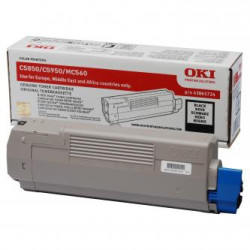 Toner OKI, black, 43865724 - poškozený obal B (viz. popis)