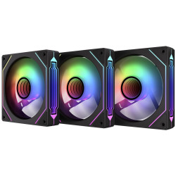Krux ventilátor Corvus 120 ARGB KIT 3x120 mm ARGB fan infinity mirror efekt