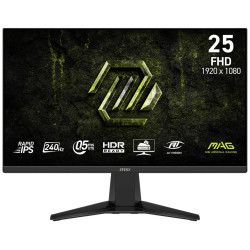 MSI MAG 255F X24 24,5" 1920x1080 IPS 240Hz 0,5ms 300cd m2 1000:1 HDMI DP VESA černý