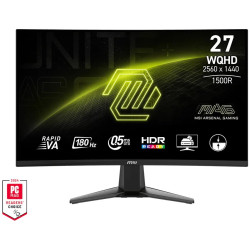MSI MAG 27CQ6F 27" 2560x1440 VA 180Hz 0,5ms 300cd m2 1100:1 HDMI DisplayPort VESA černý