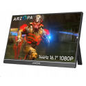 Arzopa Z1FC Portable Monitor 16.1" 144hz IPS Full HD 1080p Metal Housing Přenosný monitor + pouzdro, šedý