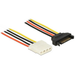 Delock Power Cable SATA 15 pin male 4 pin female 100 cm